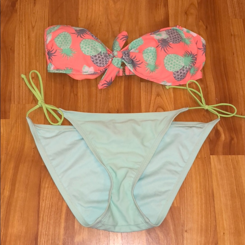 Red Camel Swim Top and Hollister Bottom